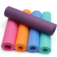 Wholesale Fitness Double Side Custom Logo Anti-slip Easy to Clean 6mm TPE Yoga Mat